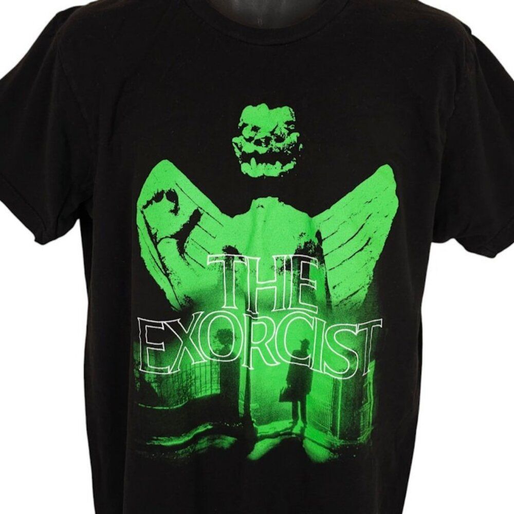 The Exorcist T Shirt Mens Size Large Black 70s Horror Movie Tee